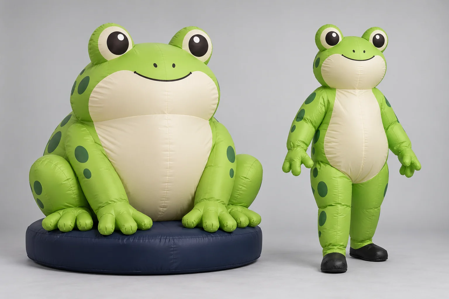 Frog display and wearable-format silhouettes shown for design comparison