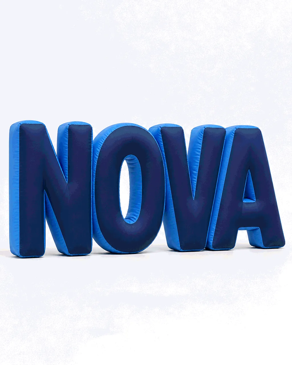 White-background custom inflatable logo sign product view
