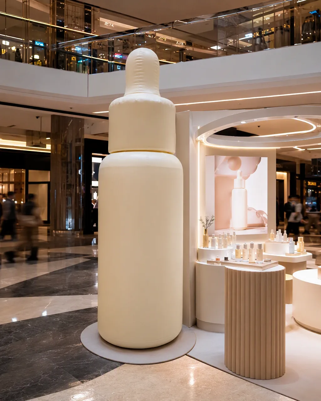 Custom product replica inflatable used in a retail campaign display