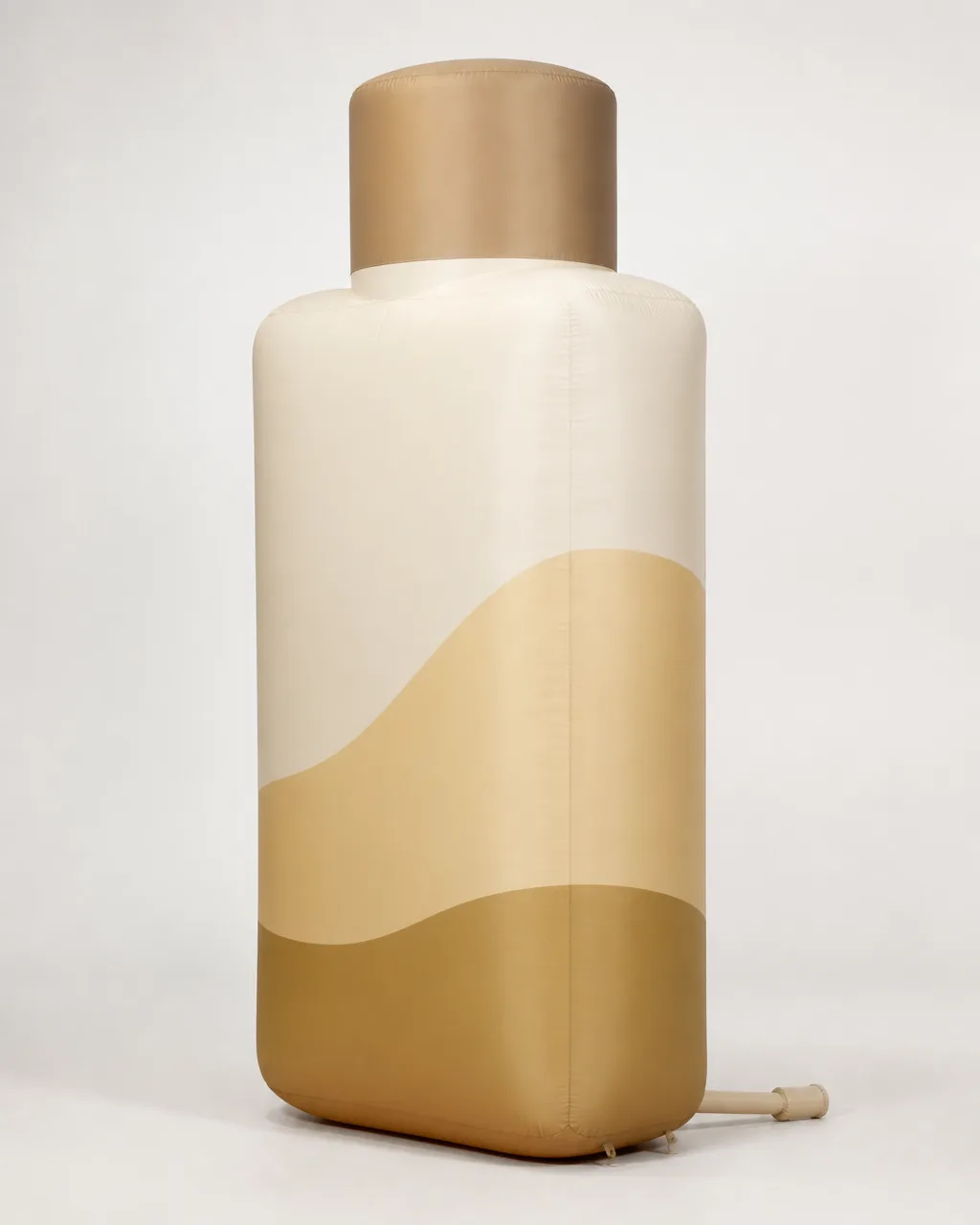 White background product view of a custom inflatable product replica
