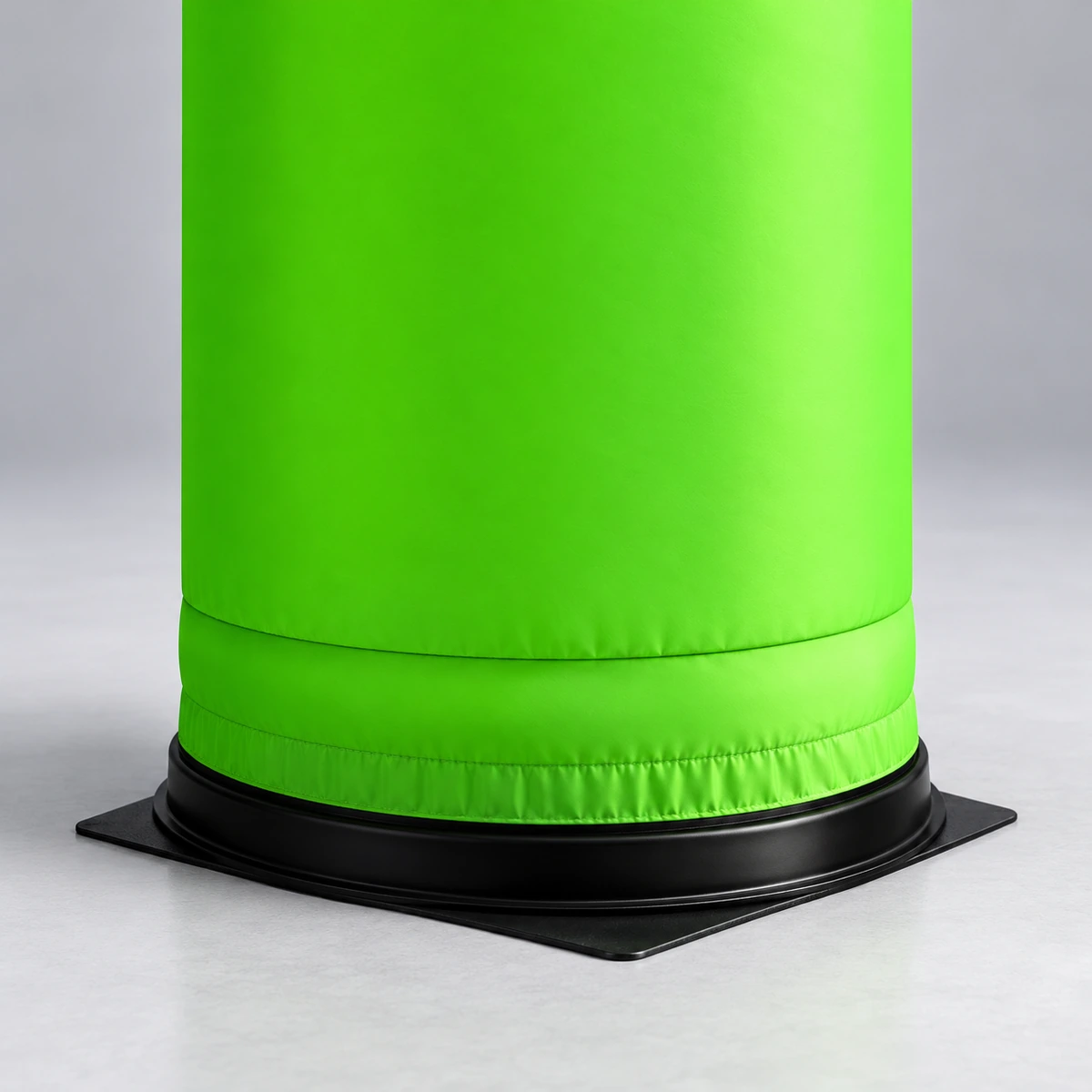 Same column: lower cuff and low black circular base (AI-generated concept visualization)